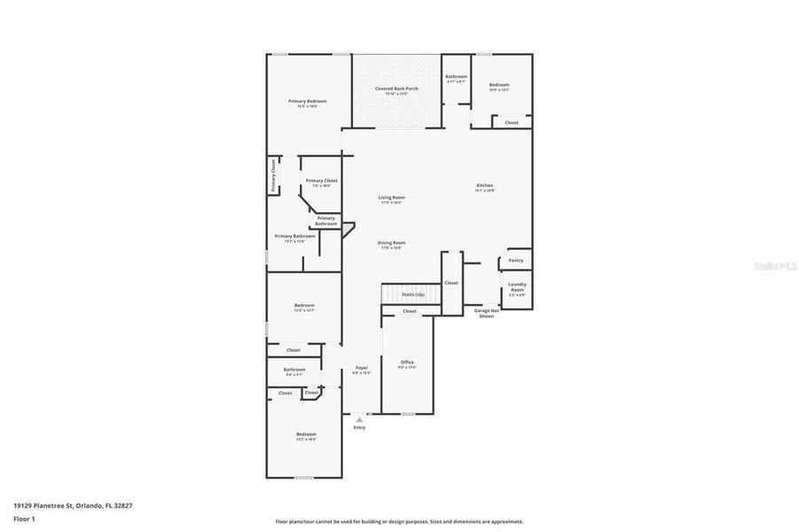 2D floor plan layout of this home in , Orlando, FL (Image 5).