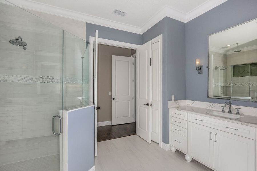 Representative furnished interior of a home built from the Carrington II by Mobley Homes in Sunset Estates, Lutz (Image 5).
