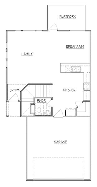 2D floor plan layout for the 1791 by Texas Homes in Trilogy Grove, Leon Valley, TX (Image 3).