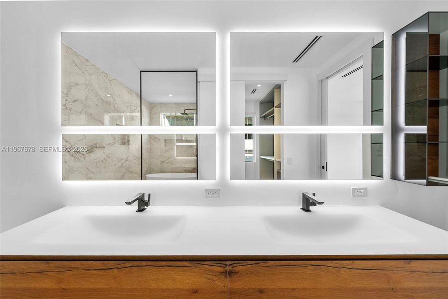 Close-up of interior finishes inside a home in , Miami (Image 24).