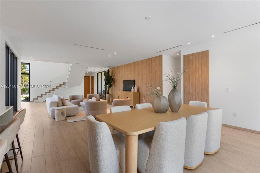 Furnished interior view inside a new home in , Miami (Image 10).