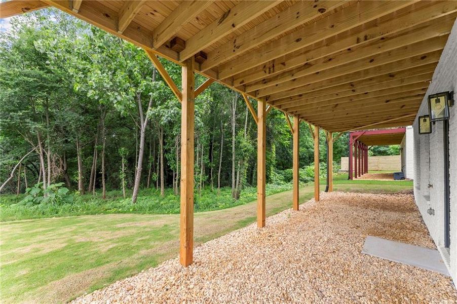 Exterior details and patio area of a home in West Town, Atlanta (Image 27).