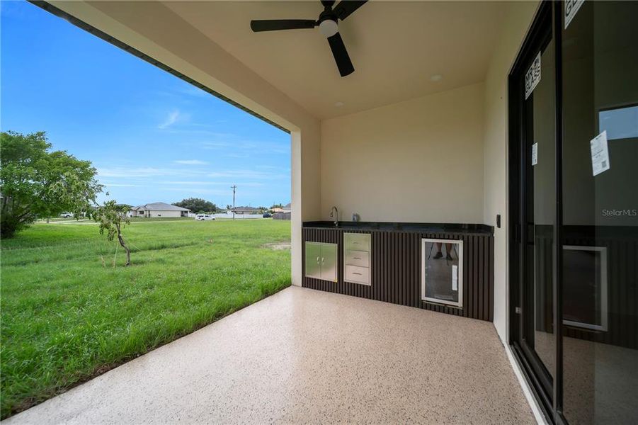 Exterior details and patio area of a home in , Cape Coral (Image 3). Exterior details and patio area of a home in , Cape Coral (Image 3).