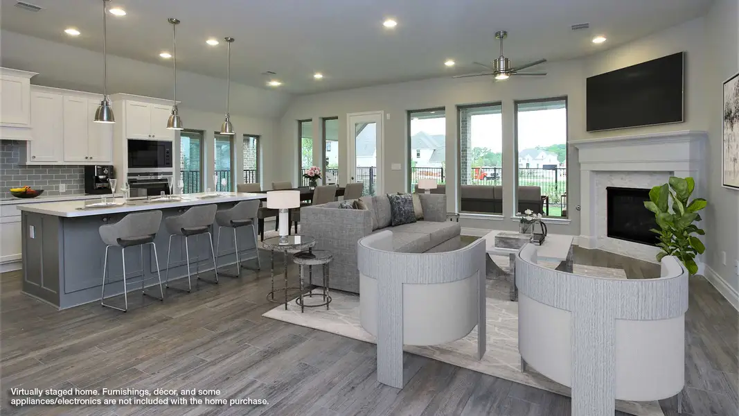 Furnished interior view inside a new home in Veramendi, New Braunfels (Image 3).
