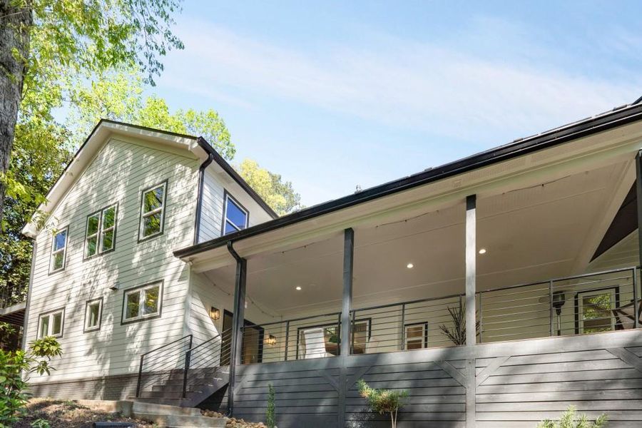 Exterior details and patio area of a home in , Atlanta (Image 33).
