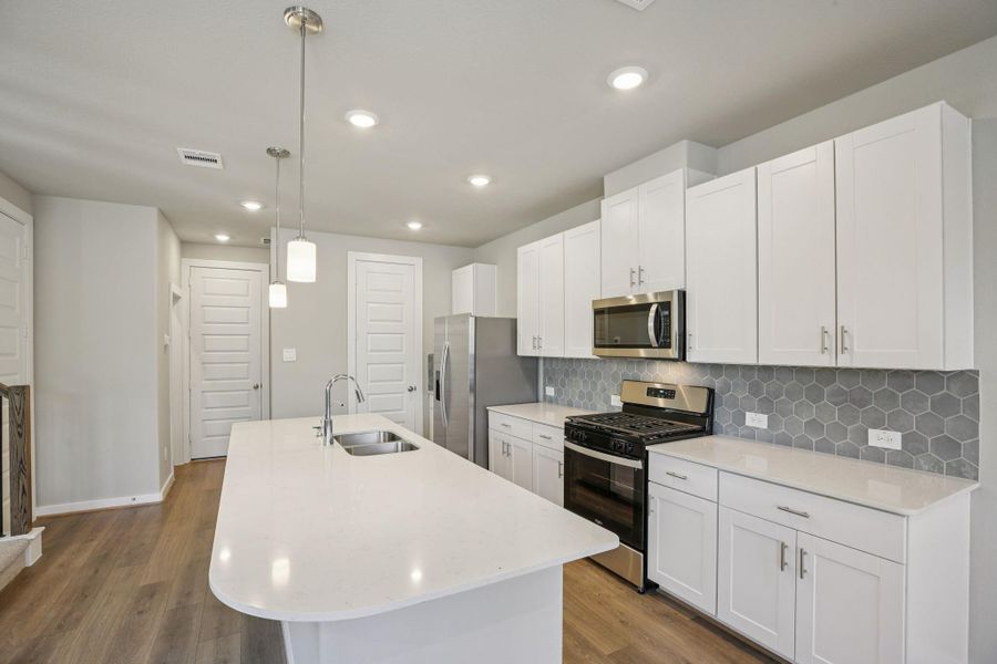 Photo is not of the actual home, but is an inspirational photo of builder’s model home and may depict options, furnishings, and/or decorator features that are not included