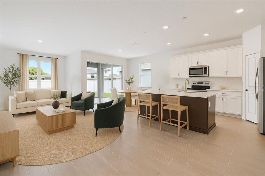 Furnished interior view inside a new home in Prairie Oaks, St. Cloud (Image 11).