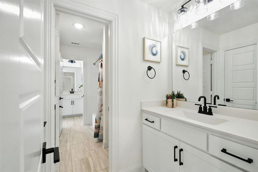 Jack and Jill bathroom