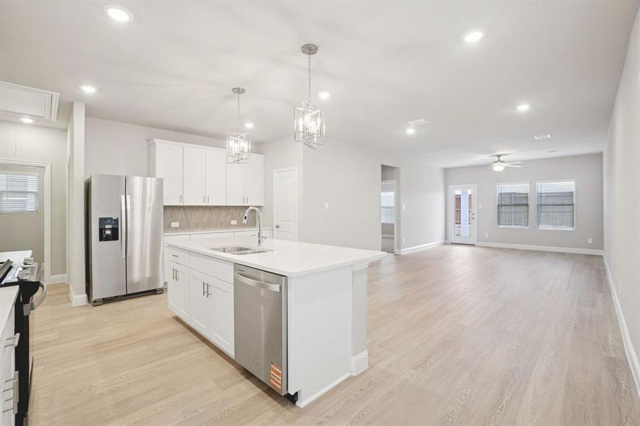 Furnished interior view inside a new home in Parks at Foster Crossing - Spring Series, Anna (Image 7).