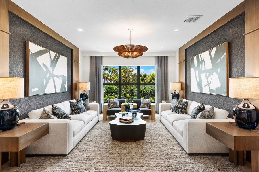 Representative furnished interior of a home built from the Orion by GL Homes in Apex at Avenir, Palm Beach Gardens (Image 8). Representative furnished interior of a home built from the Orion by GL Homes in Apex at Avenir, Palm Beach Gardens (Image 8).