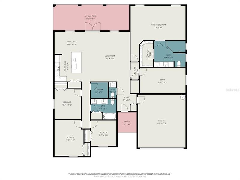 2D floor plan layout of this home in , Palm Bay, FL (Image 6). 2D floor plan layout of this home in , Palm Bay, FL (Image 6).