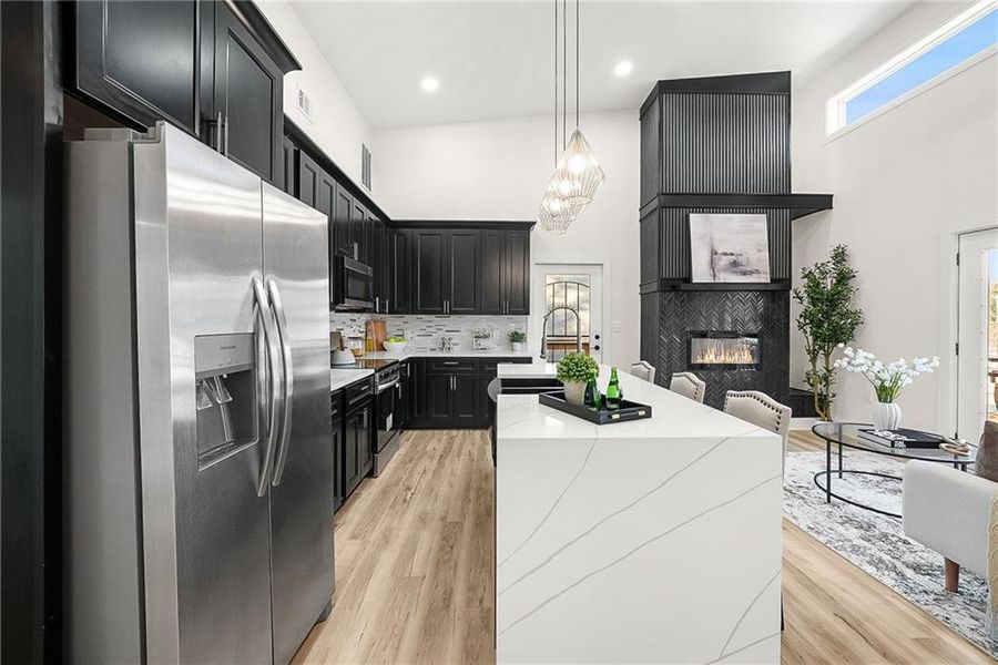 Furnished interior view inside a new home in , Atlanta (Image 11).