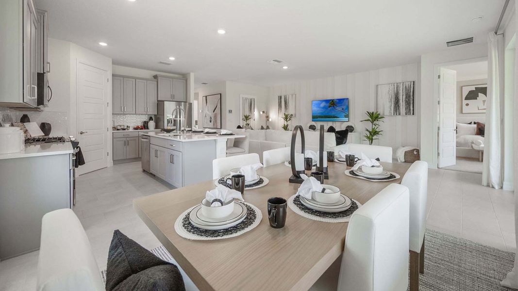 Representative furnished interior of a home built from the DELRAY by D.R. Horton in Lakes of Mount Dora, Mount Dora (Image 8).