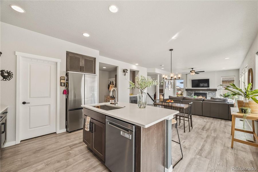 Furnished interior view inside a new home in , Monument (Image 15).