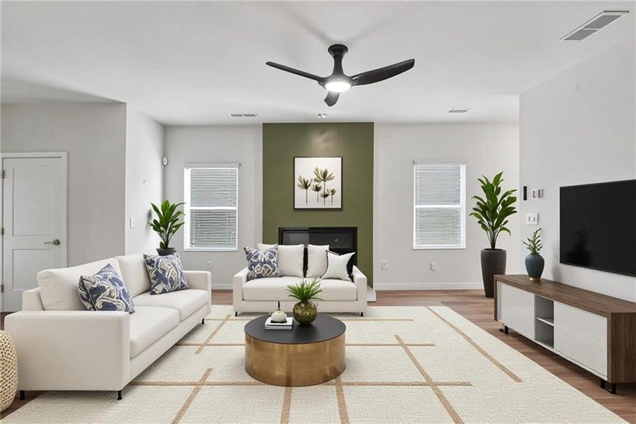 Furnished interior view inside a new home in Campground Crossing, McDonough (Image 6).
