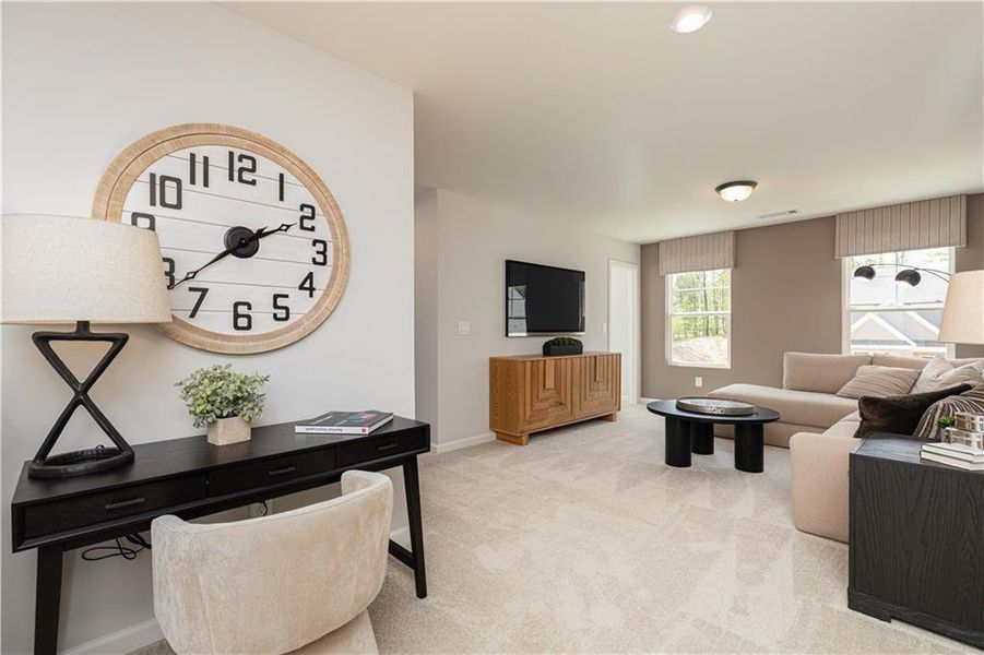 Furnished interior view inside a new home in Riverside Ridge, Lawrenceville (Image 35).