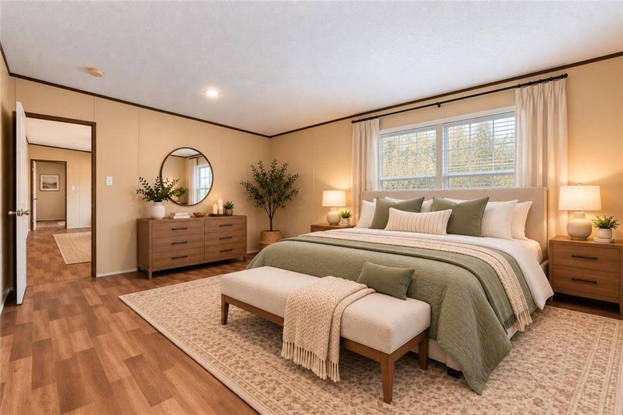 Furnished interior view inside a new home in , Ellijay (Image 34).