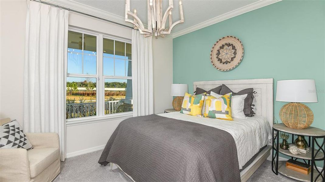 Furnished interior view inside a new home in Harvest at Ovation, Winter Garden (Image 8).