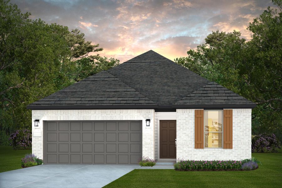 Representative exterior photo of a completed home built from the Fairweather by Pulte Homes in Bison Ridge, San Antonio, TX (Image 8). Representative exterior photo of a completed home built from the Fairweather by Pulte Homes in Bison Ridge, San Antonio, TX (Image 8).