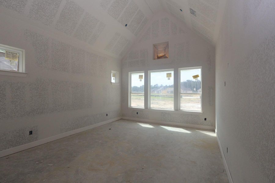 In-progress construction of a new home in The Highlands Encore - Tranquil Collection, Porter, TX (Image 8).