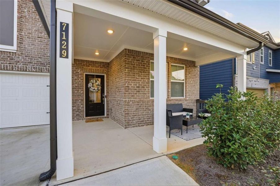 Exterior details and patio area of a home in Kingsley Creek, Lithonia (Image 24).