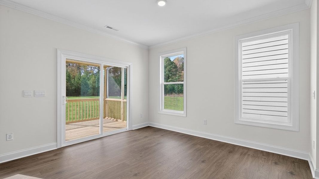 Representative unfurnished interior of a home built from the Hampshire by D.R. Horton in Kalas Falls, Wake Forest (Image 15).