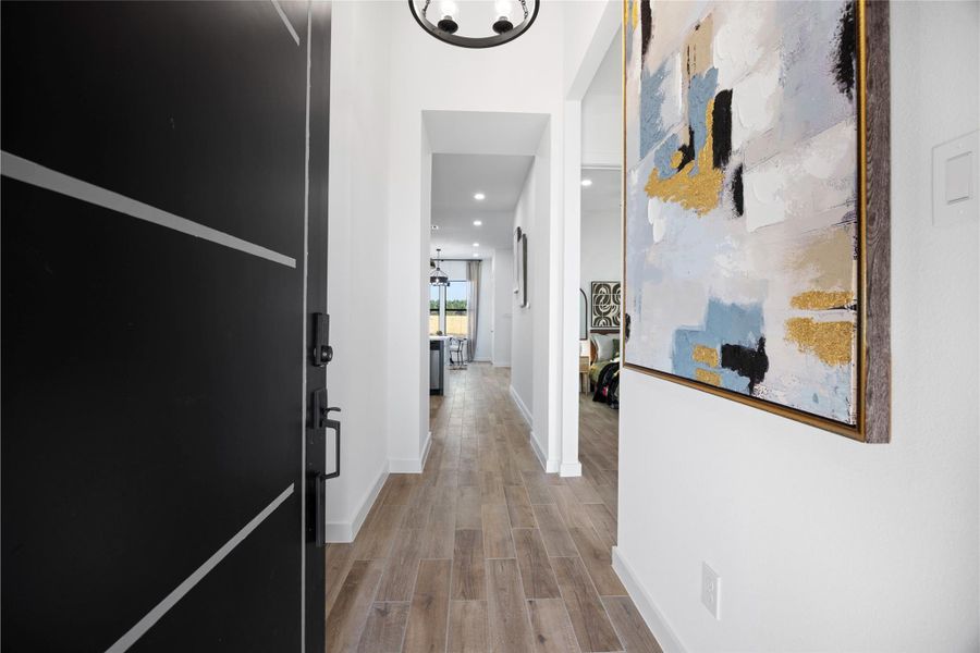 Furnished interior view inside a new home in , Cleveland (Image 9).