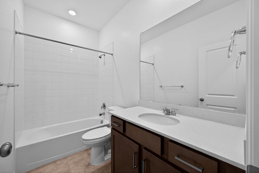 Furnished interior view inside a new home in Trailstone, Arvada (Image 11).