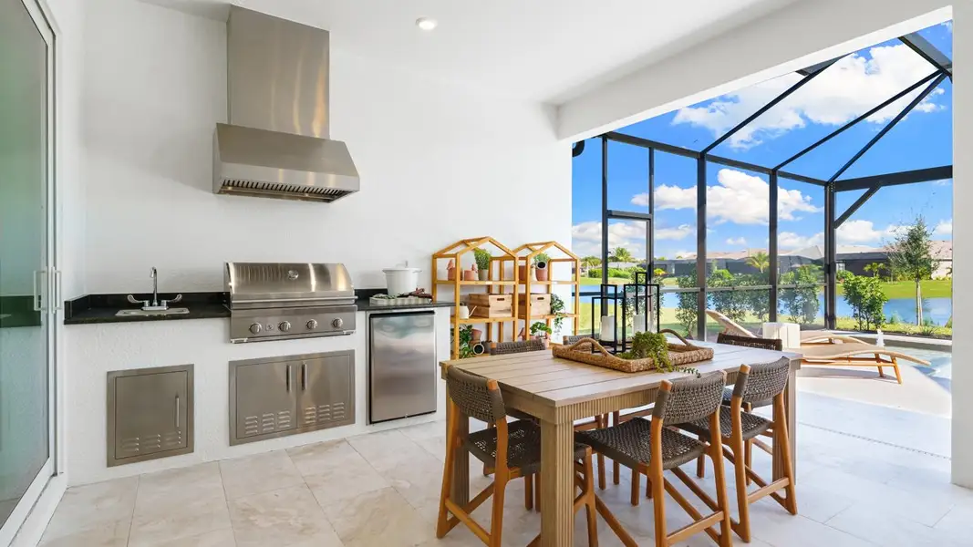 Representative furnished interior of a home built from the Lazio II by Taylor Morrison in Esplanade by the Islands, Naples (Image 27).