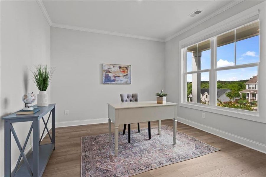 Furnished interior view inside a new home in , Dallas (Image 10).