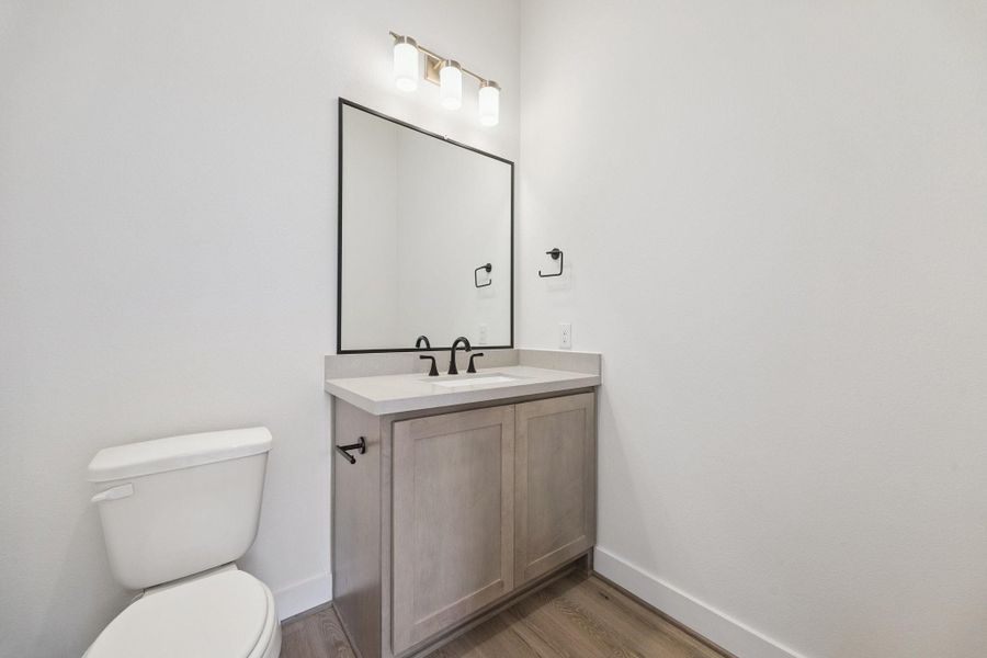 Powder bath off of gameroom Powder bath off of gameroom