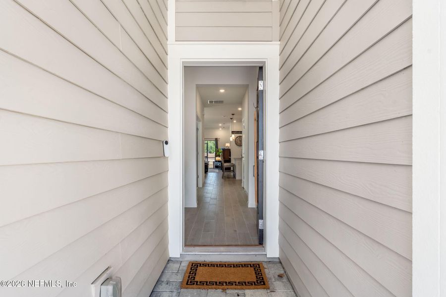 Exterior details and patio area of a home in Stillwater | Active Adult 55+, St. Johns (Image 22).