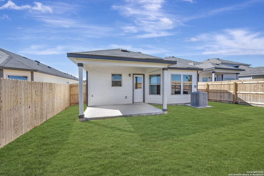 Exterior details and patio area of a home in Park Place, New Braunfels (Image 17). Exterior details and patio area of a home in Park Place, New Braunfels (Image 17).