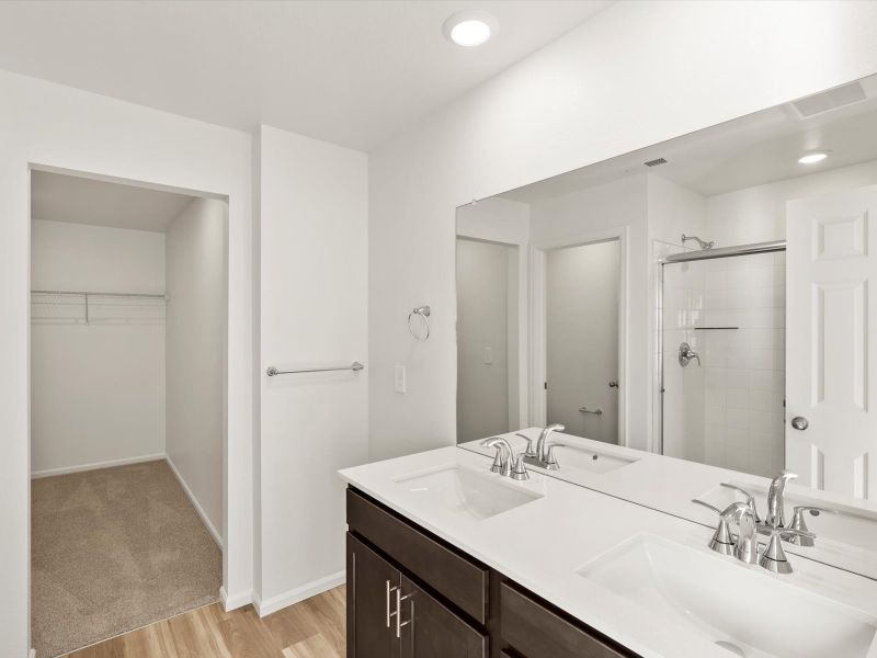 Furnished interior view inside a new home in Revere at Johnstown, Johnstown (Image 4).