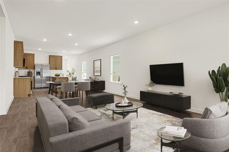 Furnished interior view inside a new home in Holly Ridge, Rosenberg (Image 9).