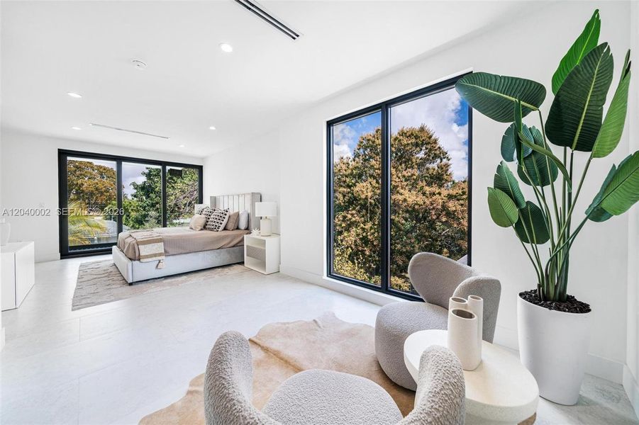 Furnished interior view inside a new home in , Miami (Image 34).