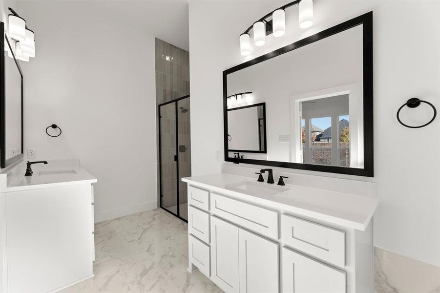 Furnished interior view inside a new home in Valencia on The Lake, Little Elm (Image 11).