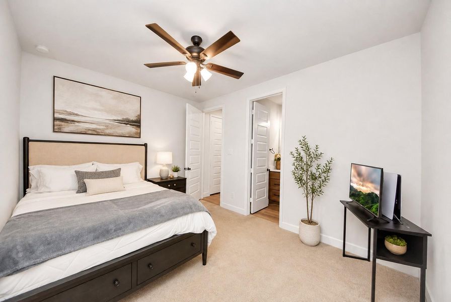 Furnished interior view inside a new home in , Magnolia (Image 16).