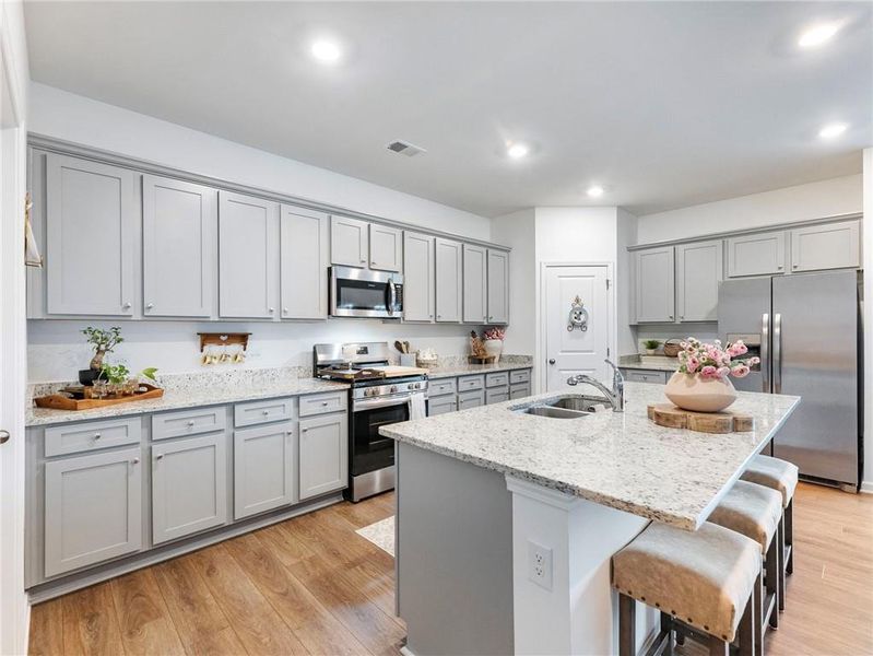 Furnished interior view inside a new home in Creekside at Farmers Crossing, Ball Ground (Image 9). Furnished interior view inside a new home in Creekside at Farmers Crossing, Ball Ground (Image 9).
