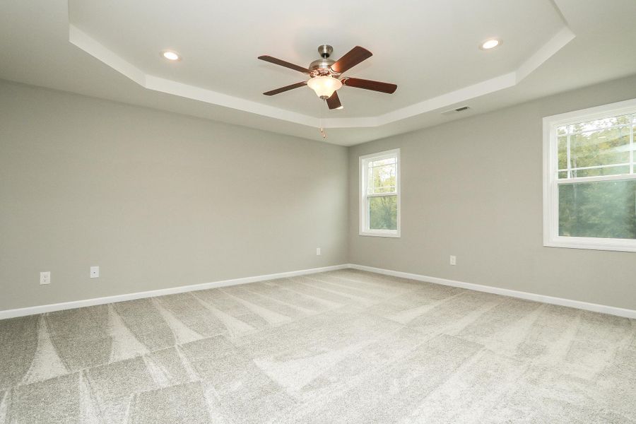 Representative unfurnished interior of a home built from the Palmer Plus by RiverWILD Homes in Riverwood Ranch, Clayton (Image 15).