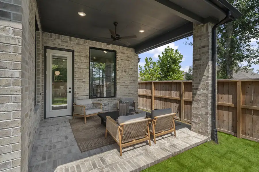 Exterior details and patio area of a home in The Highlands, Porter (Image 3).