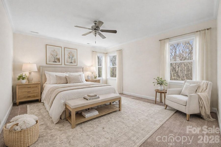Furnished interior view inside a new home in , Monroe (Image 7).