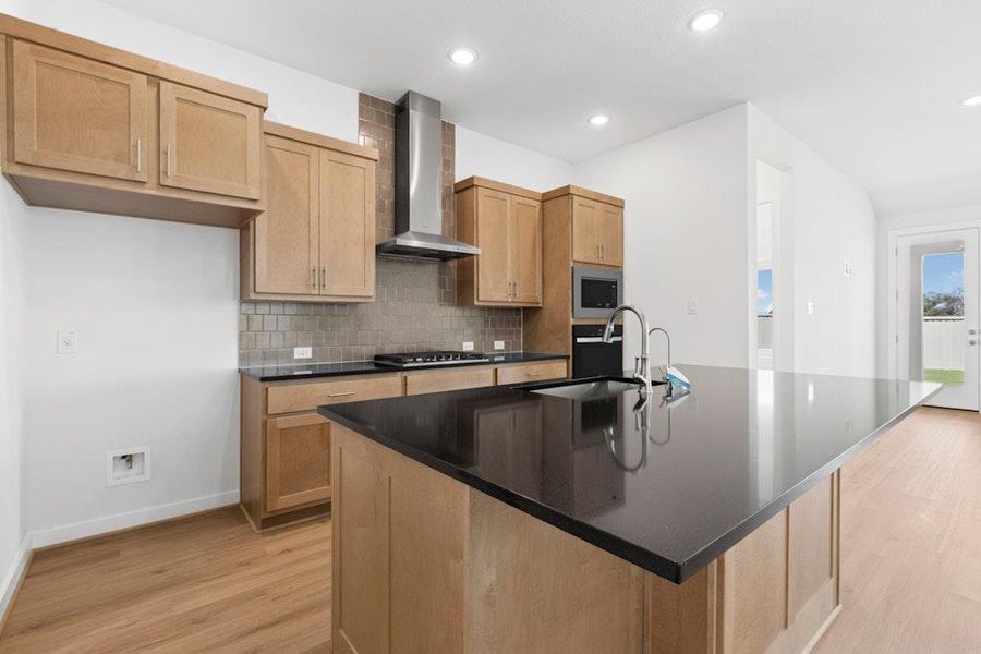 Furnished interior view inside a new home in Santa Rita Ranch, Liberty Hill (Image 8). Furnished interior view inside a new home in Santa Rita Ranch, Liberty Hill (Image 8).