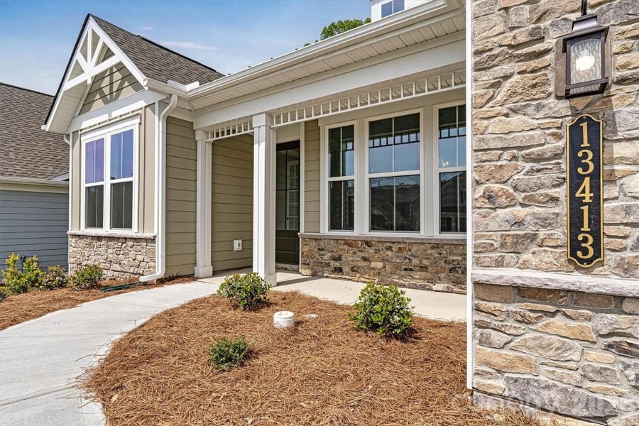 Exterior details and patio area of a home in Cresswind Charlotte, Charlotte (Image 3).