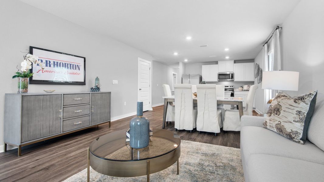Representative furnished interior of a home built from the Delilah by D.R. Horton in Colonial East, Panama City Beach (Image 13).