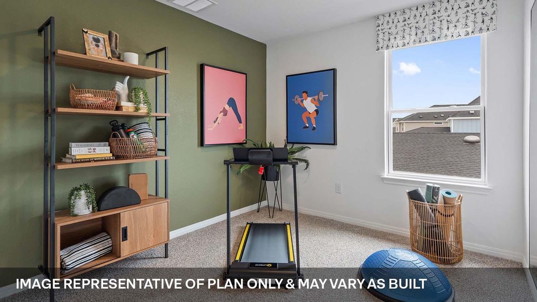 Furnished interior view inside a new home in Avery Centre, Round Rock (Image 34).
