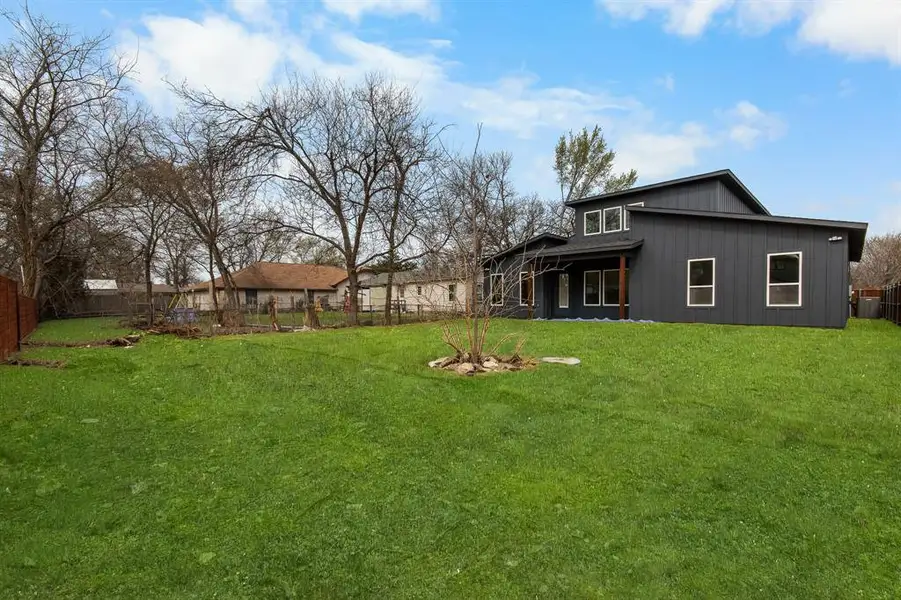 Exterior details and patio area of a home in , Dallas (Image 3). Exterior details and patio area of a home in , Dallas (Image 3).