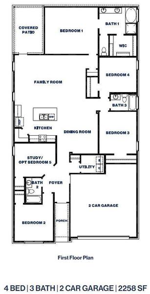 2D floor plan layout of this home in Hills of Westlake, Conroe, TX (Image 4). 2D floor plan layout of this home in Hills of Westlake, Conroe, TX (Image 4).