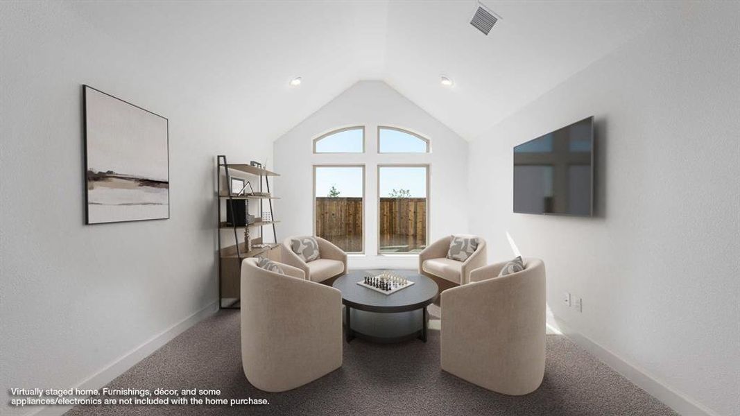 Furnished interior view inside a new home in Myrtle Creek 60', Waxahachie (Image 5).