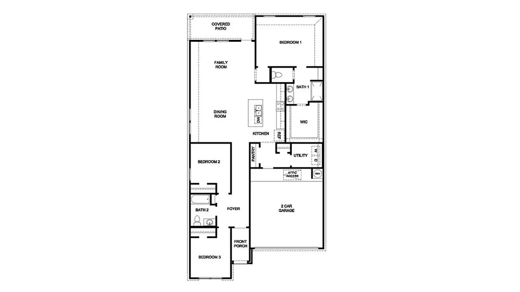 2D floor plan layout of this home in Tamarron, Fulshear, TX (Image 3). 2D floor plan layout of this home in Tamarron, Fulshear, TX (Image 3).